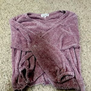 Pink rose sweater size (L)